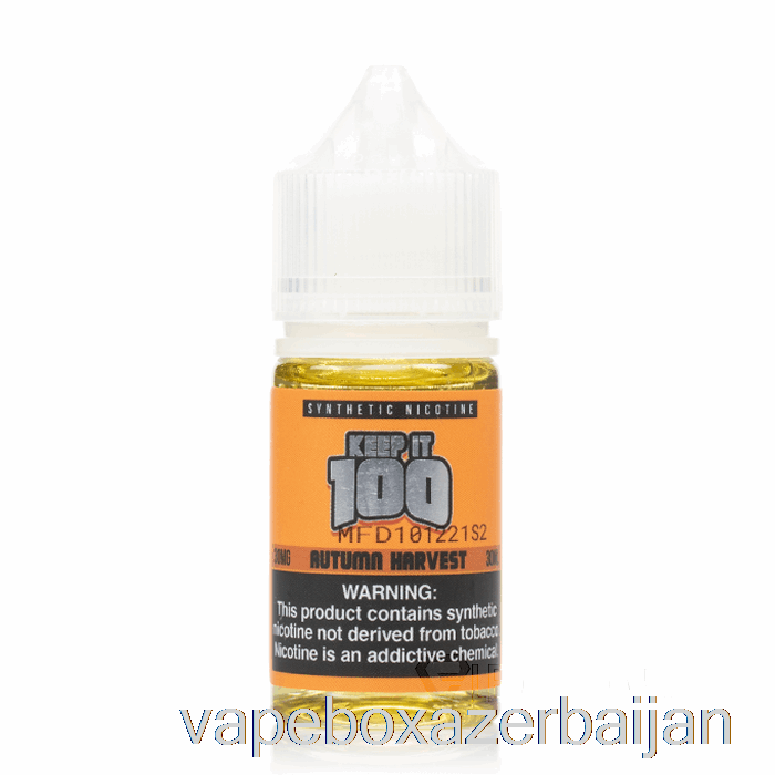 Vape Azerbaijan Autumn Harvest Salts - Keep It 100 E-Liquid - 30mL 30mg